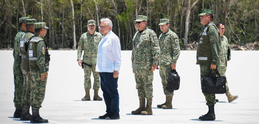 López Obrador supervisa obra del Tren Maya